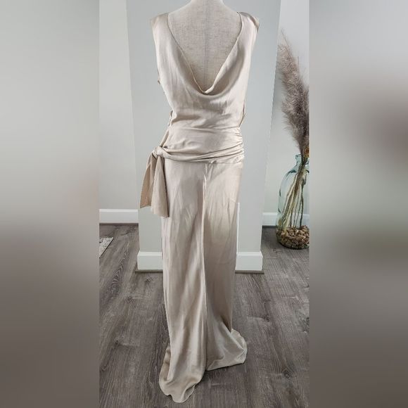 Alberta Ferretti Cream Maxi Dress - Picture 3 of 15